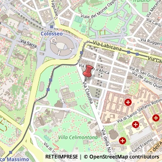 Mappa Via Claudia, 24, 00184 Roma, Roma (Lazio)