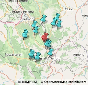 Mappa Via Bisanti, 67033 Pescocostanzo AQ, Italia (11.63118)