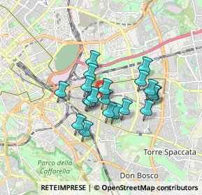 Mappa Via Caianello, 00177 Roma RM, Italia (1.303)