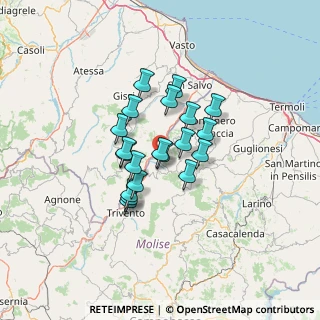 Mappa Via Makarska, 86030 Montemitro CB, Italia (9.9105)