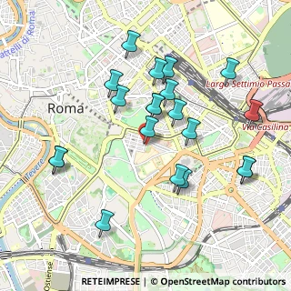 Mappa Via dei Querceti, 00184 Roma RM, Italia (1.018)