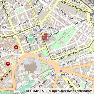 Mappa Via Emanuele Filiberto, 271, 00185 Roma, Roma (Lazio)