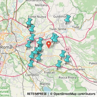 Mappa Via Samassi, 00132 Roma RM, Italia (7.25611)