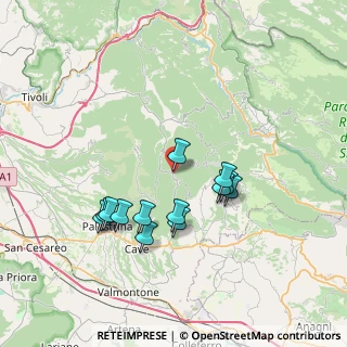 Mappa Via Remigio De Paolis, 00030 San Vito Romano RM, Italia (7.02615)