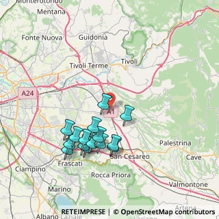 Mappa Autostrada del Sole Prenestina Ovest A1 km 56, 00010 Gallicano Nel Lazio RM, Italia (7.734)