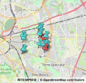 Mappa Via delle Acacie, 00100 Roma RM, Italia (1.13133)
