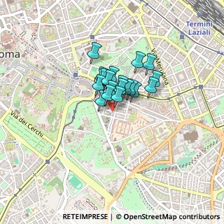 Mappa Via Marco Aurelio, 00184 Roma RM, Italia (0.25)