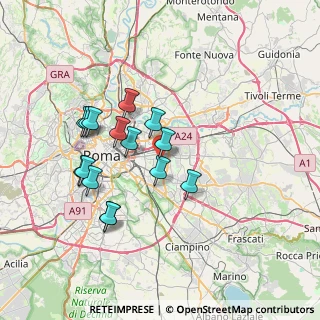 Mappa Viale della Primavera Gardenie, 00172 Roma RM, Italia (6.89933)