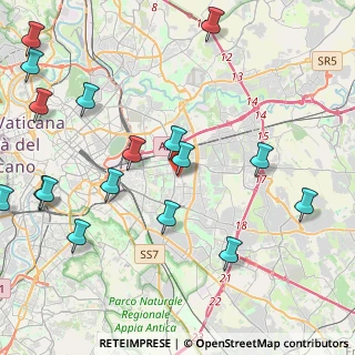 Mappa Viale della Primavera Gardenie, 00172 Roma RM, Italia (5.71235)