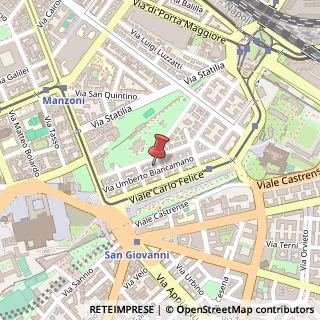 Mappa Via Umberto Biancamano, 25, 00185 Roma, Roma (Lazio)