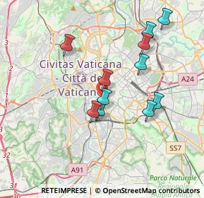Mappa Via di S. Crisogono, 00153 Roma RM, Italia (3.58455)