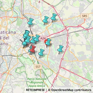 Mappa Via dei Castani, 00171 Roma RM, Italia (3.69706)