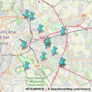 Mappa Via dei Castani, 00171 Roma RM, Italia (3.88583)