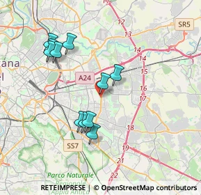 Mappa Via Ferdinando Bassi, 00171 Roma RM, Italia (3.71091)