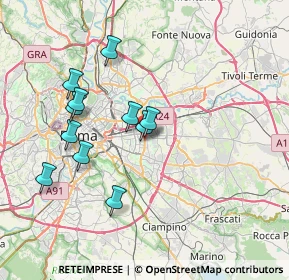 Mappa Via Ferdinando Bassi, 00171 Roma RM, Italia (7.24091)