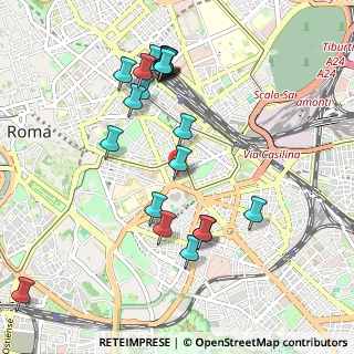 Mappa Via Francesco Berni, 00185 Roma RM, Italia (1.034)