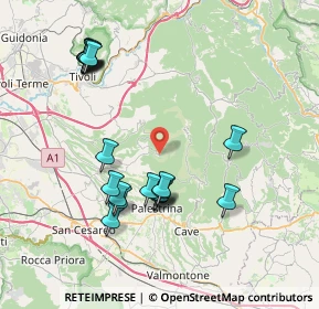 Mappa Piazzale Delle Orziere, 00010 Poli RM, Italia (8.5305)