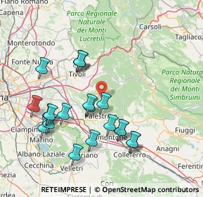 Mappa Piazzale Delle Orziere, 00010 Poli RM, Italia (16.2875)