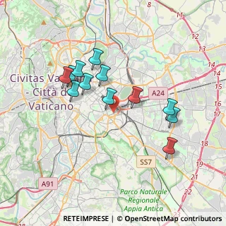 Mappa Piazza di Santa Croce in Gerusalemme, 00185 Roma RM, Italia (3.49917)