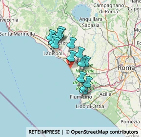 Mappa Viale dei Monti dell'Ara, 00050 Fiumicino RM, Italia (10.256)