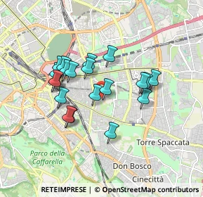 Mappa Borghetto di Via Labico, 00177 Roma RM, Italia (1.566)