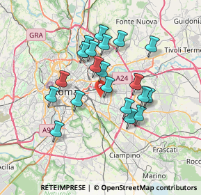 Mappa Via dei Gordiani, 00177 Roma RM, Italia (6.453)