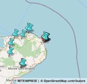 Mappa Via Mauro del Giudice, 71019 Vieste FG, Italia (13.67667)