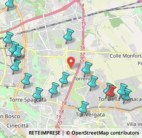 Mappa Via Prenestina Bis 141 GranRoma, 00155 Roma RM, Italia (2.82056)