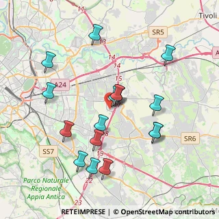 Mappa Via Prenestina Bis 141 GranRoma, 00155 Roma RM, Italia (4.09)