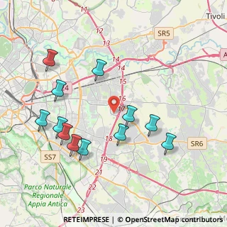 Mappa Via Prenestina Bis 141 GranRoma, 00155 Roma RM, Italia (4.38417)