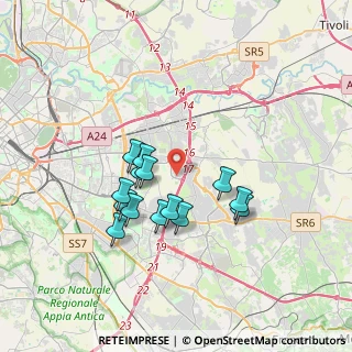 Mappa Via Prenestina Bis 141 GranRoma, 00155 Roma RM, Italia (3.16357)