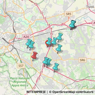 Mappa Via Prenestina Bis 141 GranRoma, 00155 Roma RM, Italia (3.54769)