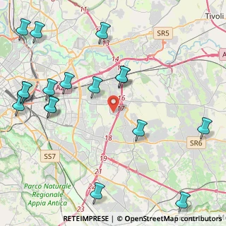 Mappa Via Prenestina Bis 141 GranRoma, 00155 Roma RM, Italia (5.90235)