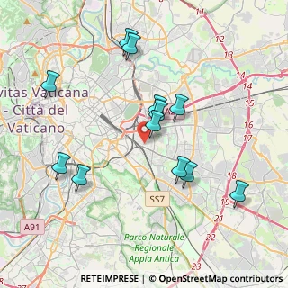 Mappa Via Pietro Sensini, 00176 Roma RM, Italia (4.045)