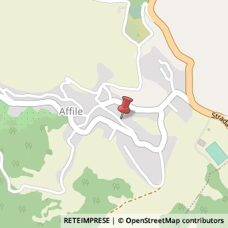 Mappa Via Don Giovanni Rossi, 13, 00021 Affile, Roma (Lazio)