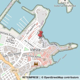 Mappa Via Sante Naccarati, 5, 71019 Vieste, Foggia (Puglia)