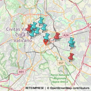 Mappa Via Fidene, 00183 Roma RM, Italia (3.59167)