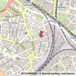 Mappa Via montepulciano, 00182 Roma, Roma (Lazio)
