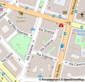 Mappa Via Sciacca, 00182 Roma RM, Italia (0.06154)