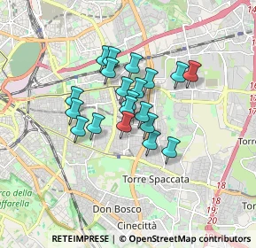 Mappa Via dei Noci, 00172 Roma RM, Italia (1.233)