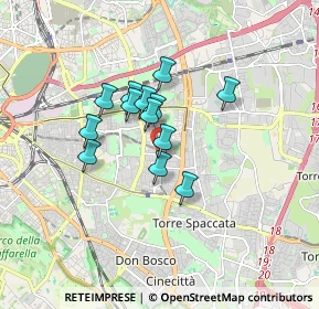 Mappa Via dei Noci, 00172 Roma RM, Italia (1.27538)