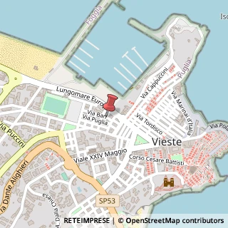 Mappa Via Bari, 1, 71019 Vieste, Foggia (Puglia)