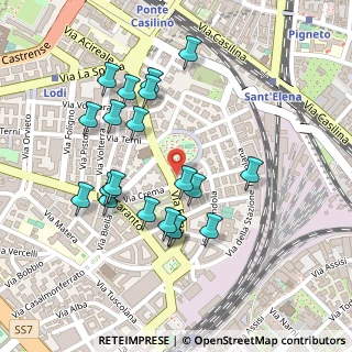 Mappa Via Montepulciano, 00182 Roma RM, Italia (0.245)