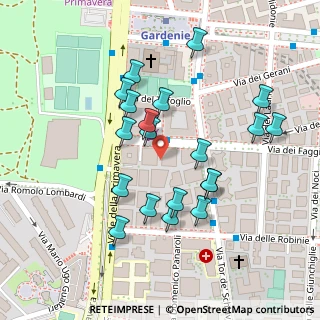 Mappa Via delle Albizzie, 00172 Roma RM, Italia (0.12)