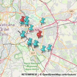 Mappa Via delle Albizzie, 00172 Roma RM, Italia (3.44333)