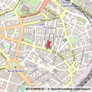 Mappa Via Taranto,  69, 00182 Roma, Roma (Lazio)