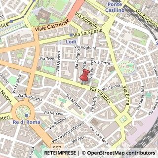 Mappa Via Pistoia, 31, 00182 Roma, Roma (Lazio)