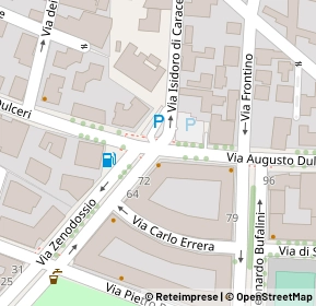 Mappa Via Augusto Dulceri, 00176 Roma RM, Italia (0.06538)