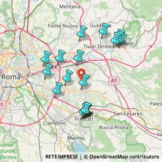 Mappa Via Alà dei Sardi, 00132 Roma RM, Italia (8.07167)