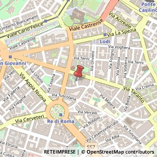 Mappa Via Conegliano,  13, 00182 Roma, Roma (Lazio)